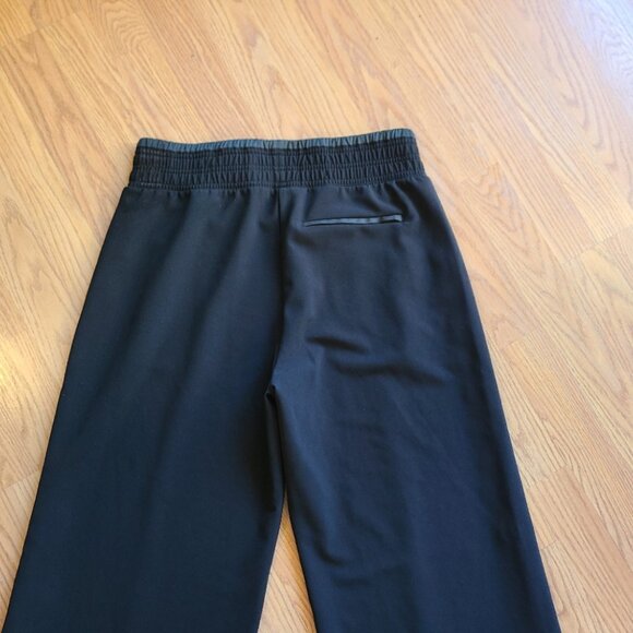 ATHLETA METROPOLIS WIDE LEG HIGH RISE PANTS ZIPPERED VENT HEM ELASTIC WAIST sz 6 - Picture 5 of 7
